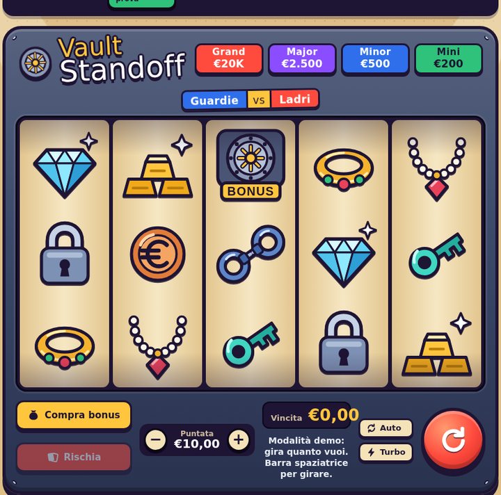 Il gioco base di Vault Standoff
